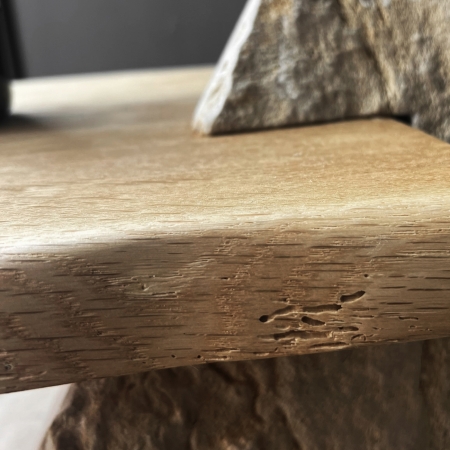 Immagini di Coffee tables realizzati con blocchi di Marmo siciliano e Legno massello - EOLIE