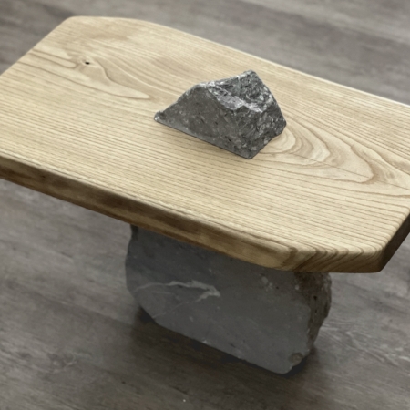 Immagine 3 di Coffee Table Legno e Marmo di Custonaci Naturanera - PANAREA