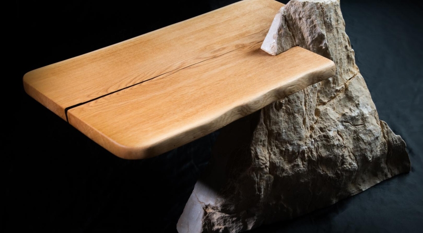 Coffee table legno e marmo Naturanera - FILICUDI